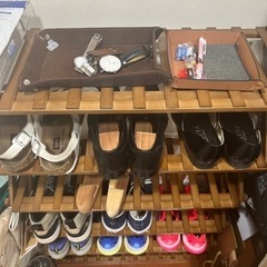 【美品】シューズラック　靴箱　折りたたみ可　定価5,50円
