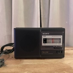 SONYソニー FM/AM 2BANDラジオICF-29 電源コ...