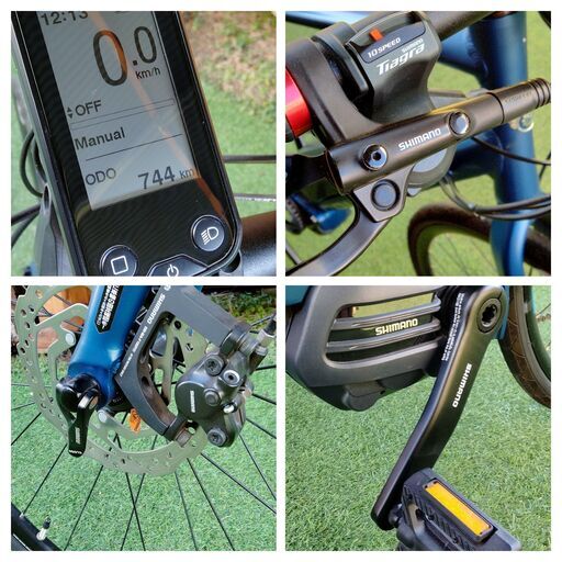 受け渡し完了 e-bike 美品 クルーズ6180 電動アシスト マットブルー 美