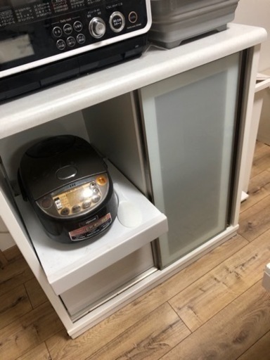 ニトリ　レンジボード　　ニトリ キッチンカウンター リーフ80CT WH
