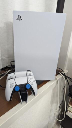 PS5 デジタルエディション コントローラ2台 ソニー充電スタンド パッケージ付き