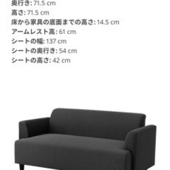 【ネット決済】IKEA HEMLINGBY 2人掛けソファです