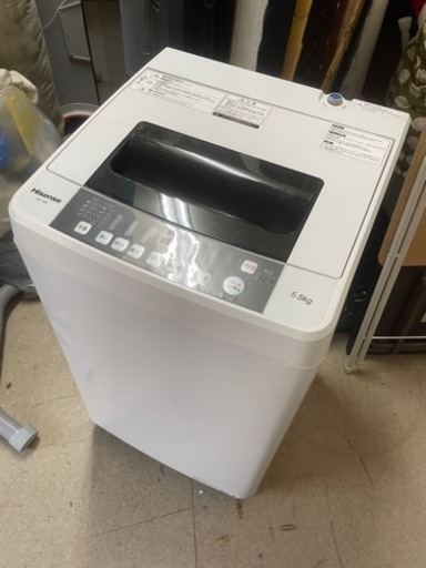 都内近郊送料無料　ハイセンス　洗濯機　5.5kg 2018年製 HW-T55C