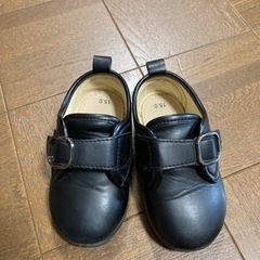 男の子　15cm  式靴　黒　2、3歳
