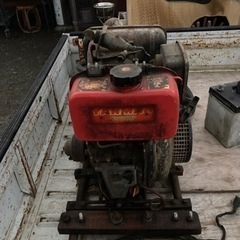 ディーゼルエンジン　ヤンマーL50ASES と噴霧の機械　ホースのセット