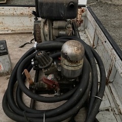 ディーゼルエンジン　ヤンマーL50ASES と噴霧の機械　ホースのセット