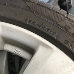 トヨタ純正17インチ 225-45/17 バリ山タイヤ