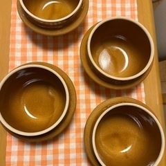 【差し上げます】峠の釜飯の器 蓋つき3個セット➕器のみ