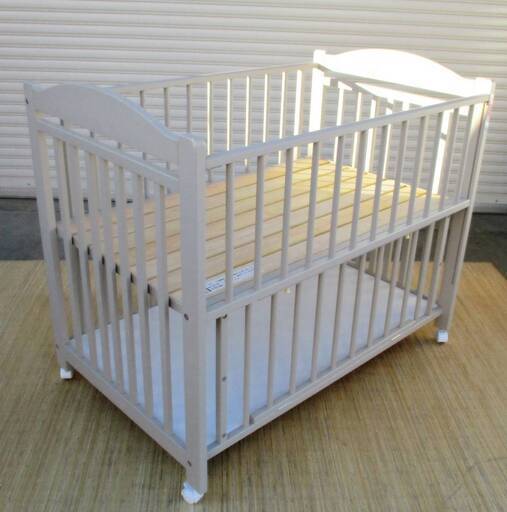 2020年製造　SAWA BABY　ベビーベッド　キャスター付き　下段収納　赤ちゃんベッド　ベビー用品　サワベビー　直接引取り歓迎