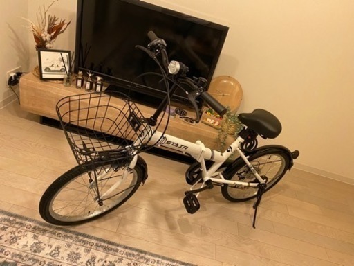 20インチ　カゴ付き折りたたみ自転車　2022年9月購入