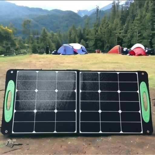 ソーラーパネル 100W 折りたたみ式 ソーラーチャージャー camp 災害 防災