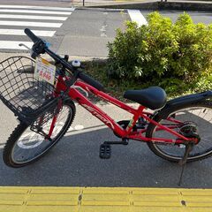 キッズサイクル　子供用自転車　No.1191　22インチ　カゴ付...