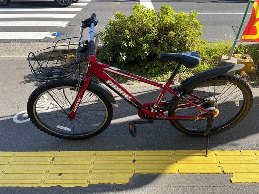 J033☆使用感有り☆子供自転車☆BRIDGESTONE☆6段変速☆24インチ