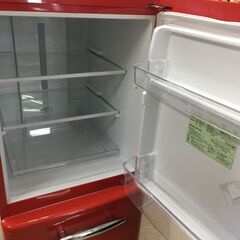 e angle 149L 2ドア レトロインバータ― 冷蔵庫 レッド ANG-RE151-A1 シンプル 一人暮らし 二人暮らし 1K 家電 省エネ 新鮮 1人暮らし 2人暮らし おしゃれ 2019年製 クリーニング済 堺市 石津