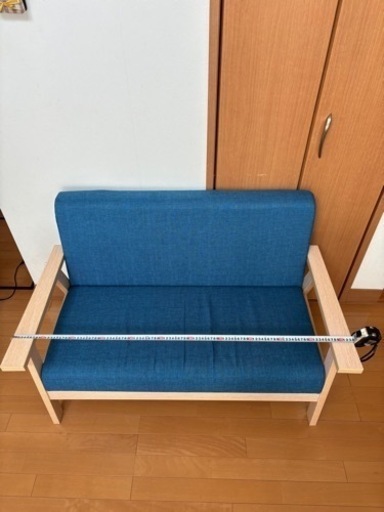 NOYES 2人掛けソファ 片側アーム オットマン付き グレー NOYES ソファ 2人掛け NOYES 2人掛けソファ 片側アーム オットマン付き