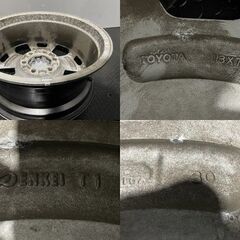 TOYOTA トヨタ ハイラックス ブラックラリーエディション 純正ホイール ENKEI製 18インチ 1本 7.5J6HPCD139.7+30　(MHA085) クレジットカード QRコード決済可能 TOYOTA トヨタ ハイラックス GUN125 ブラックラリーエディション 純正