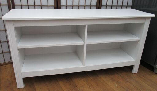 R072 IKEAイケア BRUSALI ブルサリ テレビ台, ホワイト120x36x62 cm Used・美品