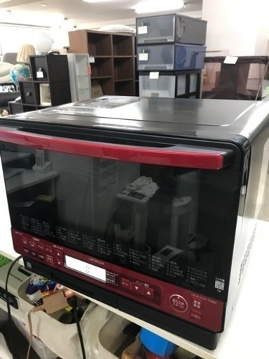 取引場所　南観音　O2401-325 HITACHI 日立加熱水蒸気オーブンレンジ　2018年製　MRO-TS8 汚れ　キズあり　動作確認済み
