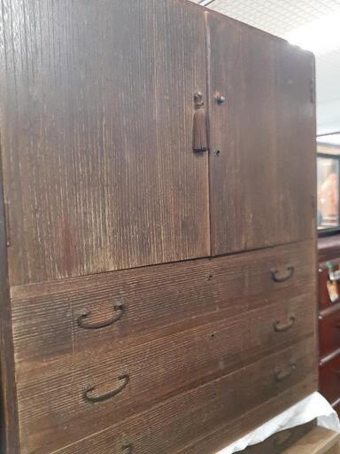 【引取先決まりました！】築100年以上の古民家から入荷 着物箪笥 時代家具 古道具 箪笥 着物 着物タンス 桐だんす 桐箪笥 桐 タンス チェスト 和箪笥 アンティーク 骨董 和家具 ⑤