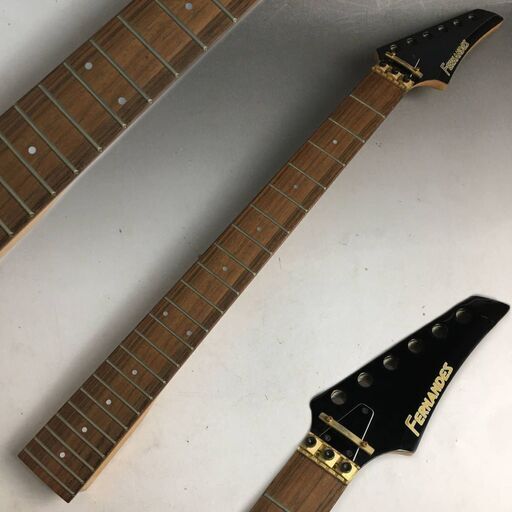 ut15/59 FERNANDES　フェルナンデス　コンコルドヘッド/ネック　リバースヘッド　黒 90年代？ ギターパーツ 部品 ※ペグ無し〇