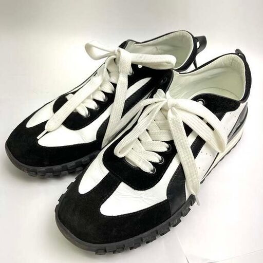 【中古品】ディースクエアード DSQUARED2 ディースク スニーカー LEGEND レジェンドスニーカー サイズ41 ブラック×ホワイト メンズ 靴