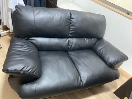 2人掛け　ニトリ　ソファ　ブラック
