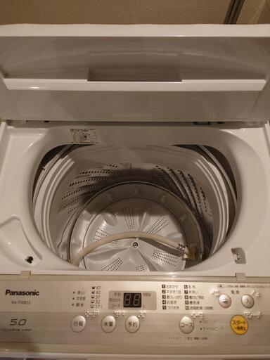 洗濯機 パナソニック 美品 新品糸くずフィルター付き