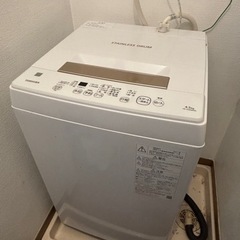 東芝　洗濯機4.5kg AW-45ME8(KW)