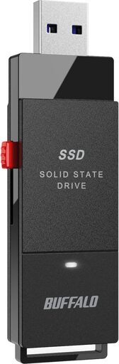 バッファロー SSD 外付け 1.0TB 超小型 コンパクト ポータブル PS5/PS4対応(メーカー動作確認済) USB3.2Gen1 ブラック SSD-PUT1.0U3-B/N