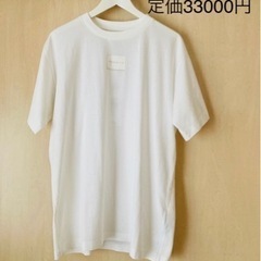 新品　MM6 メゾンマルジェラ　Tシャツ　ロゴ　ホワイト　XS ...