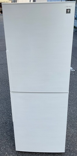 【RKGRE-271】特価！シャープ/280L 2ドア冷凍冷蔵庫/SJ-PD28E-W/中古品/2019年製/当社より近隣無料配達！