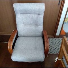 中古　大竹産業 籐リクライニング回転座椅子 OTK-920