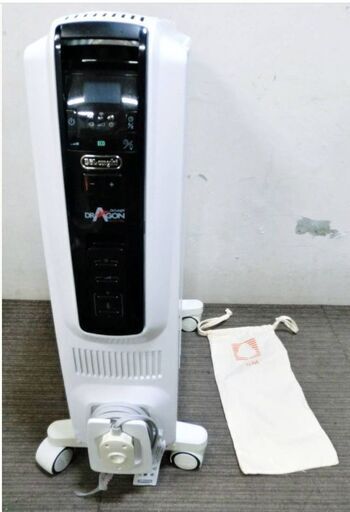 デロンギ　オイルヒーター TDD0815B 動作良好　ドラゴンデジタル X字型フィン　4～10畳　100V 1500W タイマー　DeLonghi