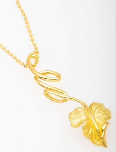 K18 デザイン ネックレス (リーフモチーフ) 品番n22-161 K18 デザイン ネックレス (リーフモチーフ) 品番n22-161 K18 クリップ