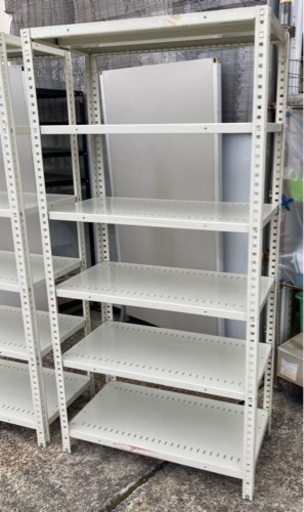 コクヨ 5段両開き扉書庫『小錆あり』奥行515mm 鍵なし 【リサイクル