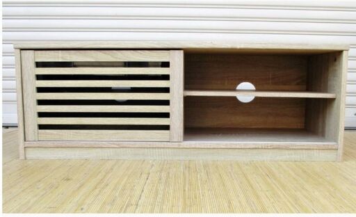 きれい　テレビ台　テレビボード　ローボード　木目調　高さ36x幅100x奥行34㎝　AVボード モダン　ルーバー　和室にも洋室にも