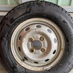 超バリ溝 走行500km未満 スタッドレスタイヤ 軽トラ軽貨物