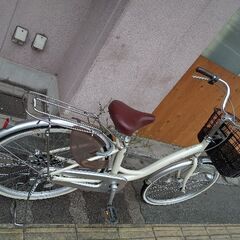 [DCM]Attivo Light(アッティーボ ライト)24吋 ファミリーサイクル アルミ/シングル/LEDオート/アイボリー