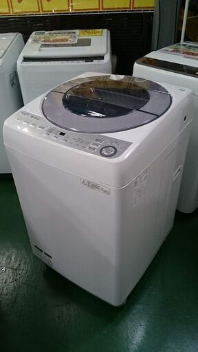 【愛品倶楽部柏店】保証充実SHARP2017年製8.0kg全自動洗濯機ES-GV8B-S