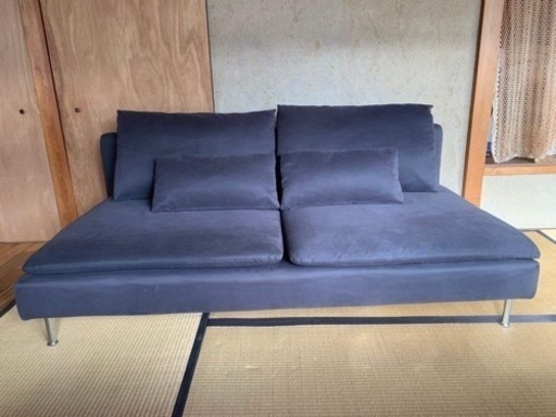 IKEA ソーデルハムン 3人掛けソファ　ダークグレー