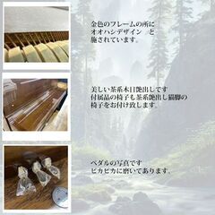 【決算セールで更にお値打ちに！】リフレッシュ済み中古ピアノ　ディアパソン126M　特別仕上(ネコ脚）モデル