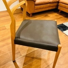 ダイニング5点セット　135×80楕円無垢（NR）＋GAチェア