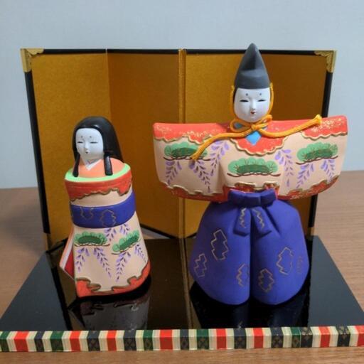 ひな人形.京立雛（紫）豪勝作