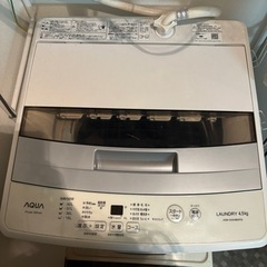 洗濯機　4.5kg   AQW-S45HBK 