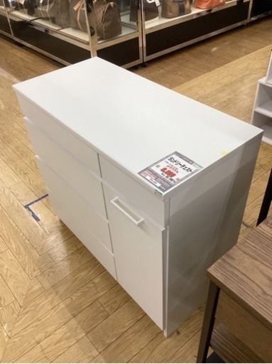 KA-38【新入荷　リサイクル品】ランドリーチェスト　白