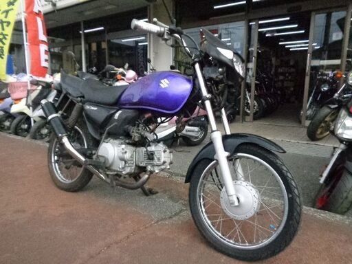 NO.4882　ＧＳ５０　クラッチ付き４速ミッション車　カスタムマフラー　ビキニカウル付き　パープル　☆彡