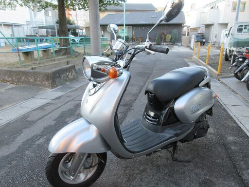 ビーノ125　実走1200ｋｍ☆　シルバー　バッテリ新品！　ヤマハ　原付
