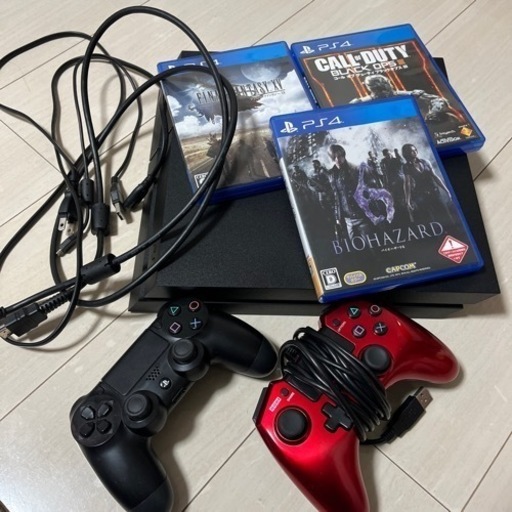 PS4 プレステ4 カセット3点 ワイヤレスコントローラー付き