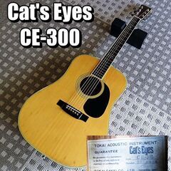 良く響くCat's　Eyes  CE-300 アコースティックギター　