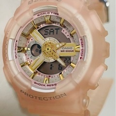 CASIO クォーツ腕時計　BABY-G デジタル　ピンク 